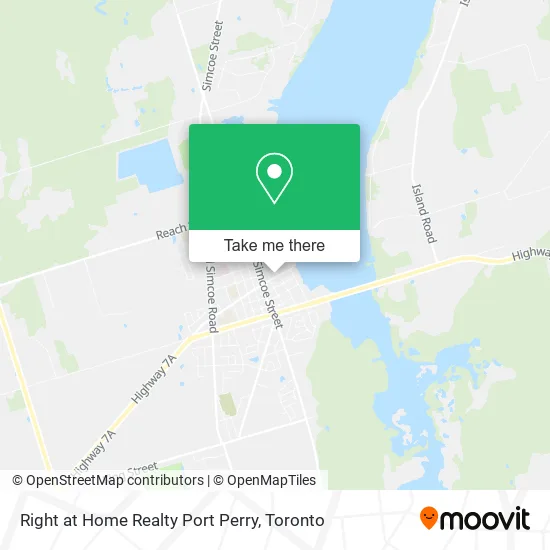 Right at Home Realty Port Perry map