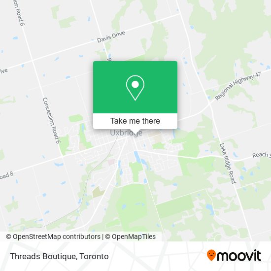 Threads Boutique map