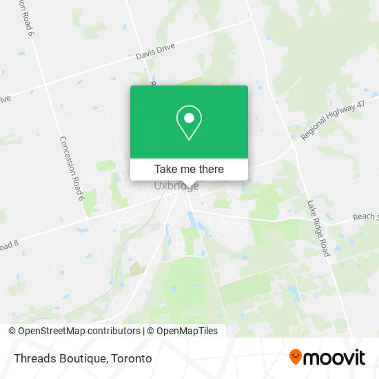 Threads Boutique map
