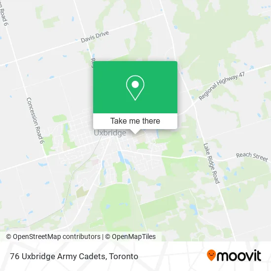 76 Uxbridge Army Cadets map