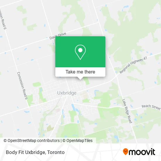 Body Fit Uxbridge map