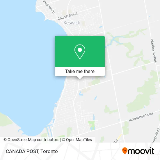 CANADA POST map
