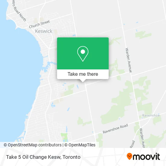 Take 5 Oil Change Kesw map