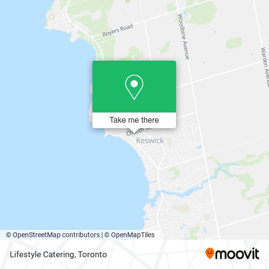 Lifestyle Catering map