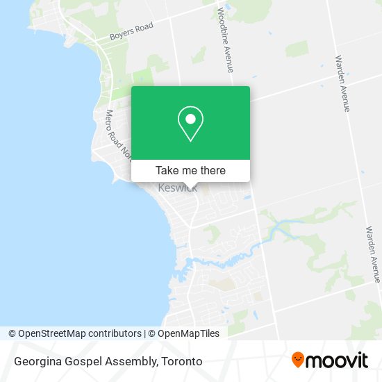 Georgina Gospel Assembly map