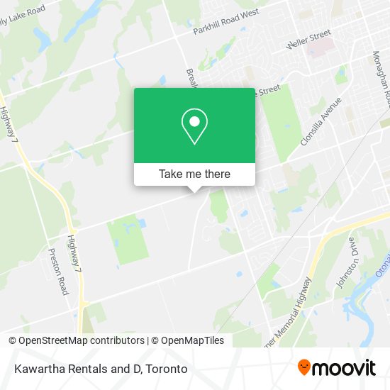 Kawartha Rentals and D map