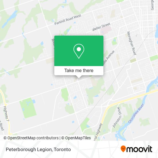 Peterborough Legion map