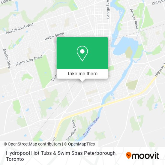 Hydropool Hot Tubs & Swim Spas Peterborough map
