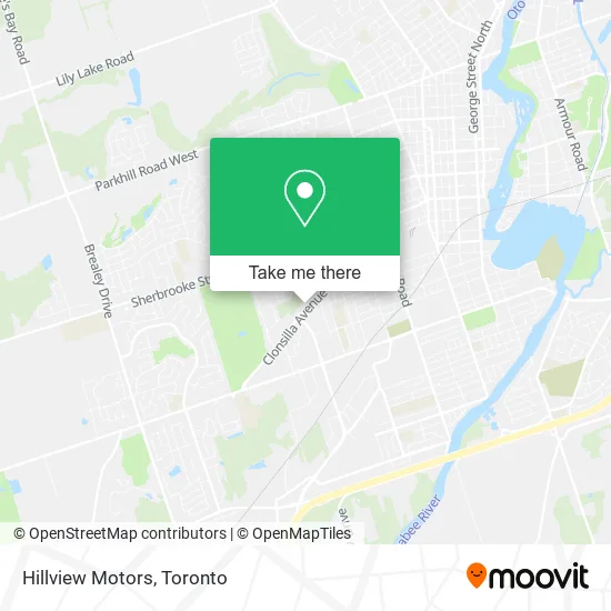Hillview Motors map