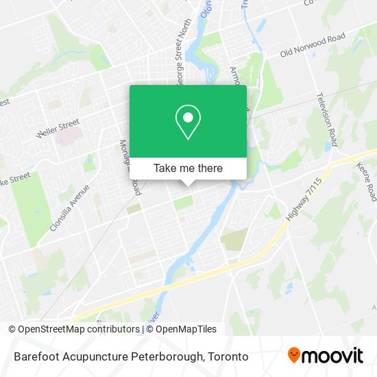 Barefoot Acupuncture Peterborough map
