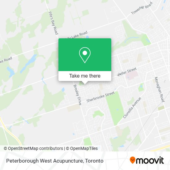 Peterborough West Acupuncture map