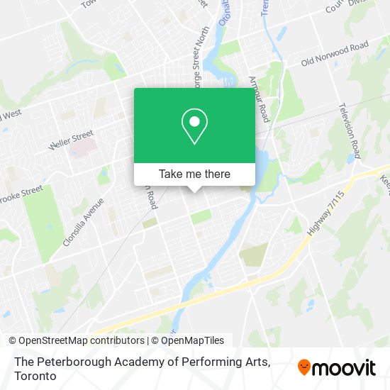 The Peterborough Academy of Performing Arts map