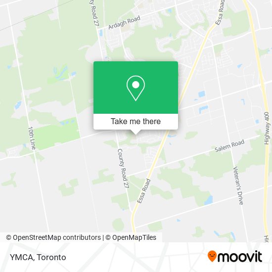 YMCA map