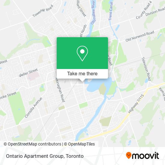 Ontario Apartment Group map