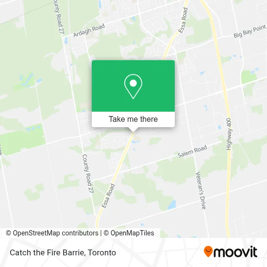 Catch the Fire Barrie map