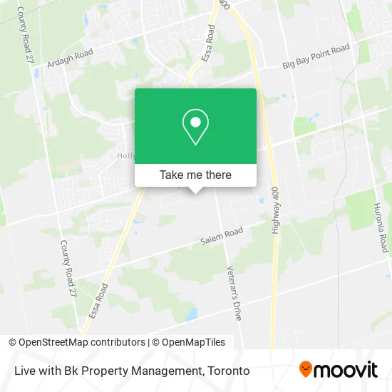Live with Bk Property Management map