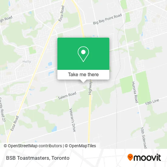 BSB Toastmasters map