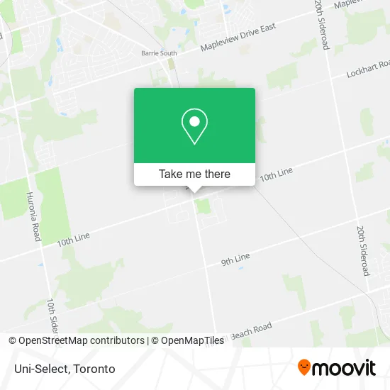 Uni-Select map