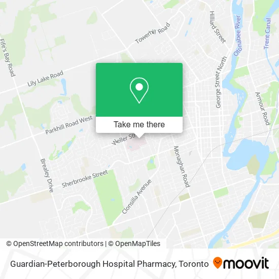 Guardian-Peterborough Hospital Pharmacy map
