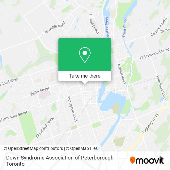 Down Syndrome Association of Peterborough map