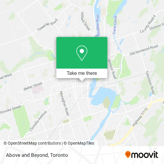 Above and Beyond map