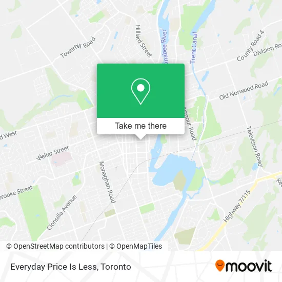 Everyday Price Is Less map