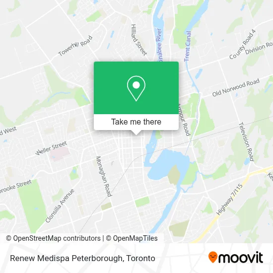 Renew Medispa Peterborough map