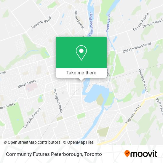 Community Futures Peterborough map