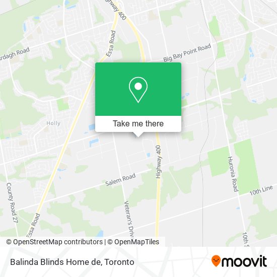 Balinda Blinds Home de map