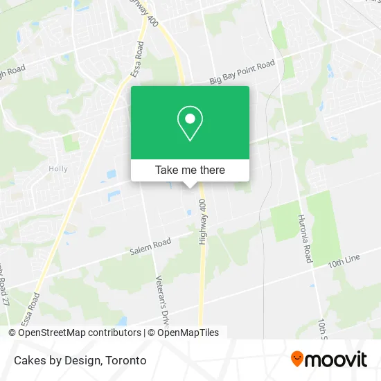 Cakes by Design map