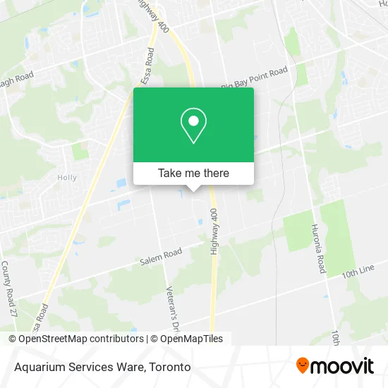 Aquarium Services Ware map