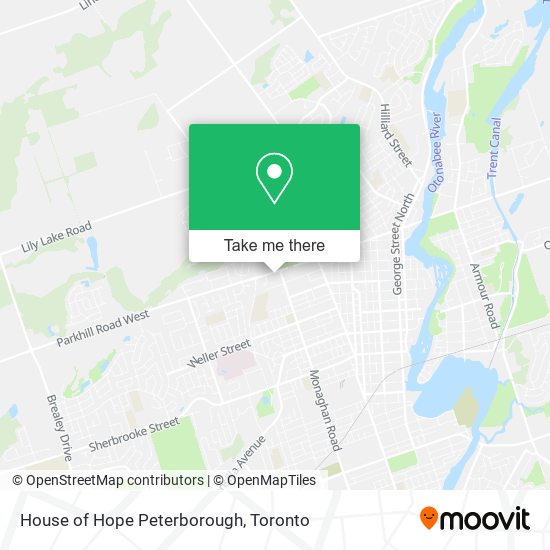 House of Hope Peterborough map