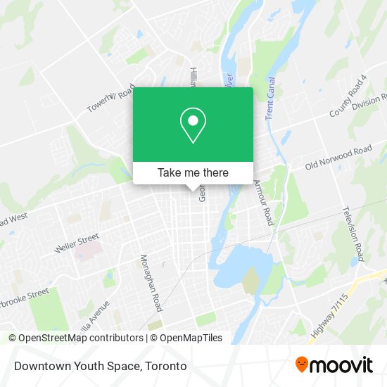 Downtown Youth Space map