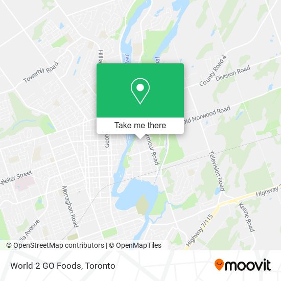 World 2 GO Foods map