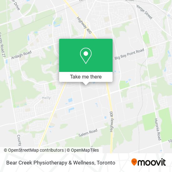 Bear Creek Physiotherapy & Wellness map