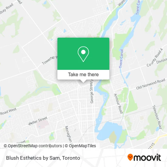 Blush Esthetics by Sam map