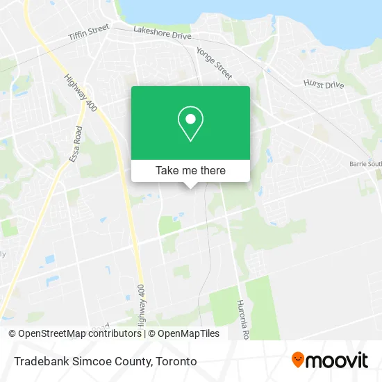 Tradebank Simcoe County map