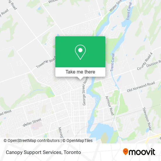 Canopy Support Services map