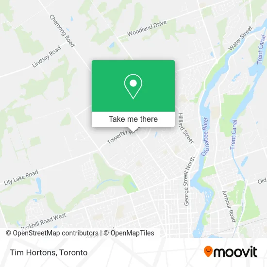 Tim Hortons map