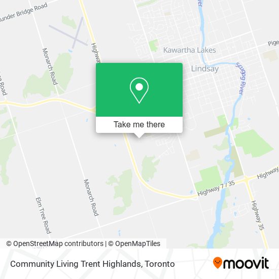 Community Living Trent Highlands map