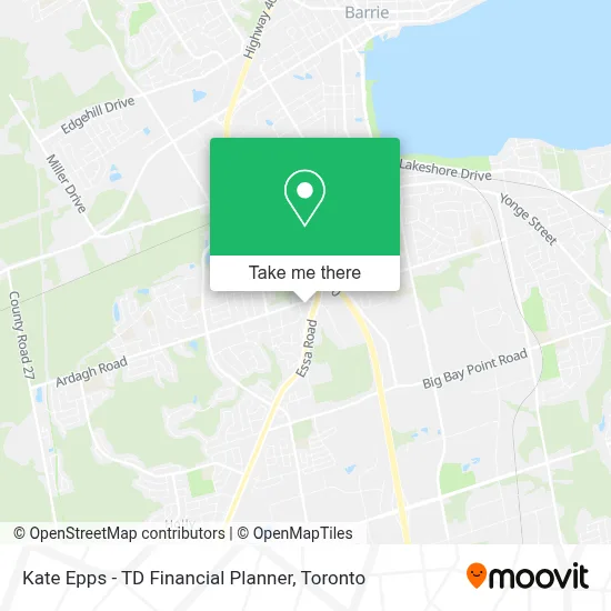 Kate Epps - TD Financial Planner map