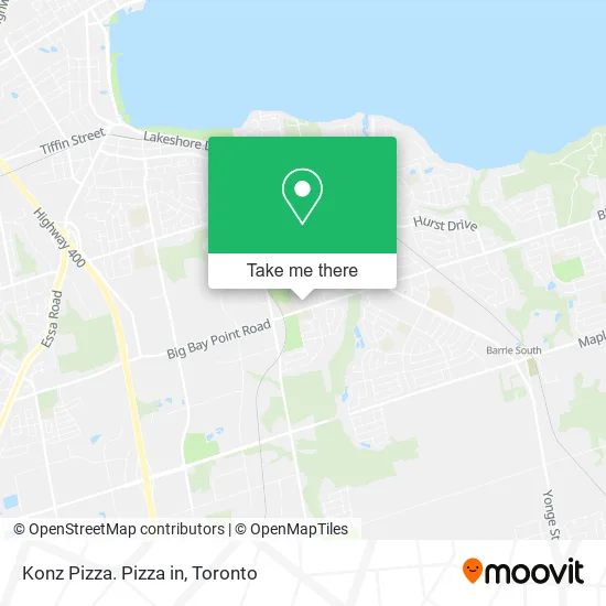 Konz Pizza. Pizza in map