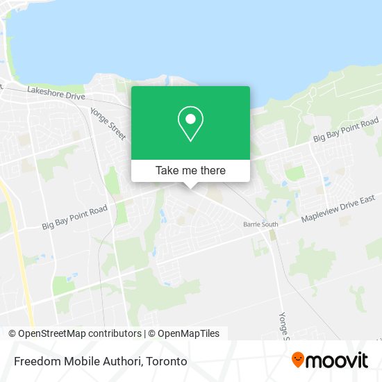 Freedom Mobile Authori map