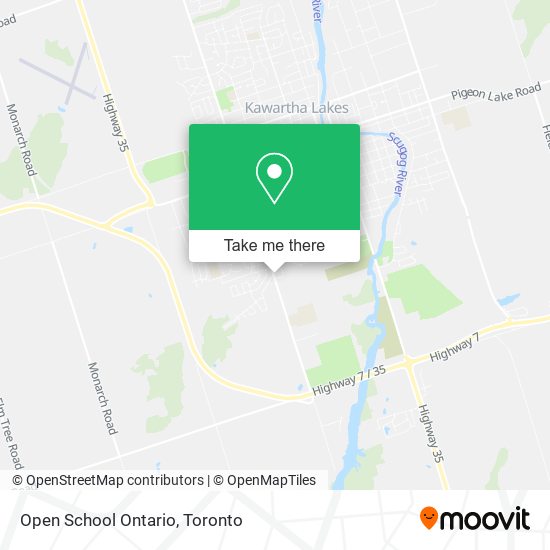 Open School Ontario map