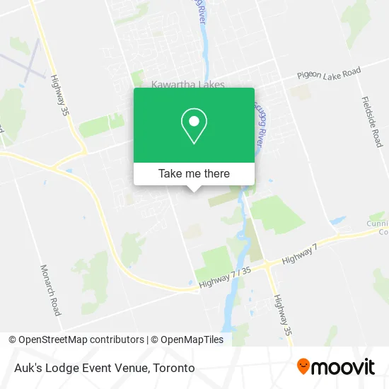 Auk's Lodge Event Venue map