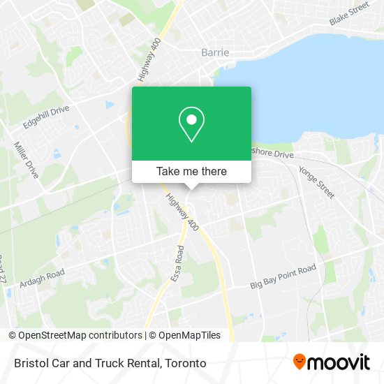 Bristol Car and Truck Rental map