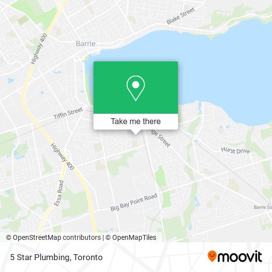 5 Star Plumbing map