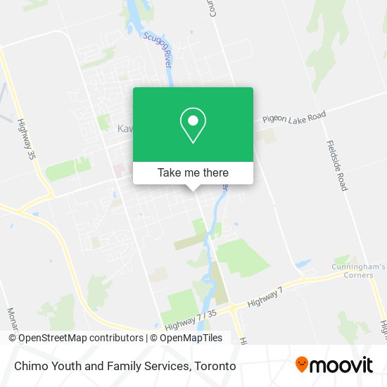 Chimo Youth and Family Services map