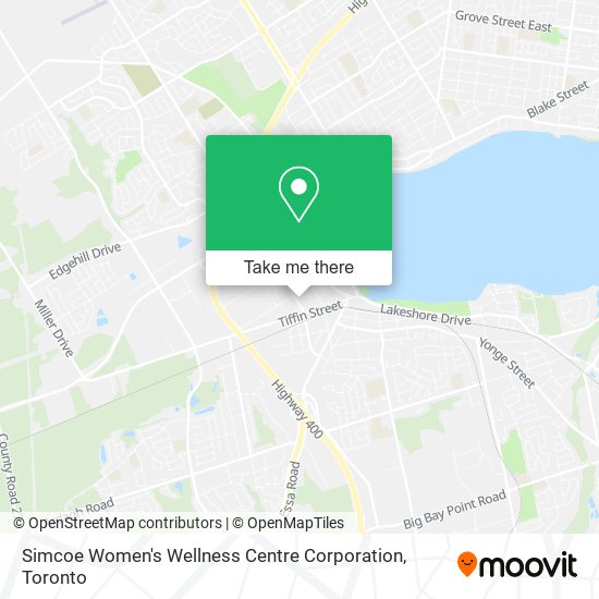 Simcoe Women's Wellness Centre Corporation map