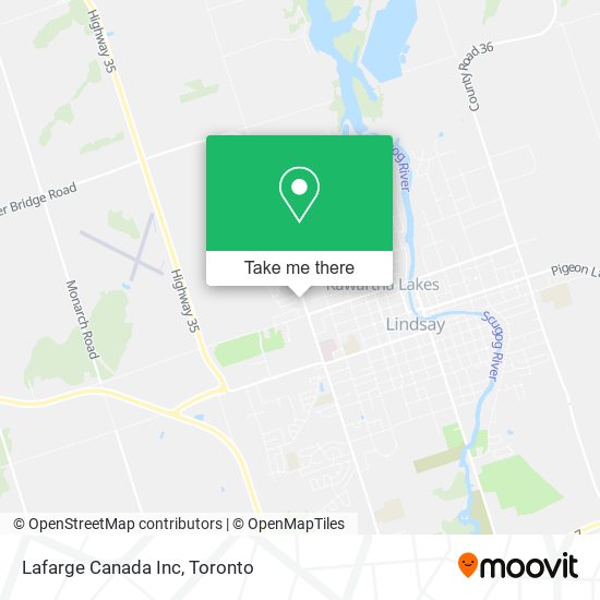 Lafarge Canada Inc map